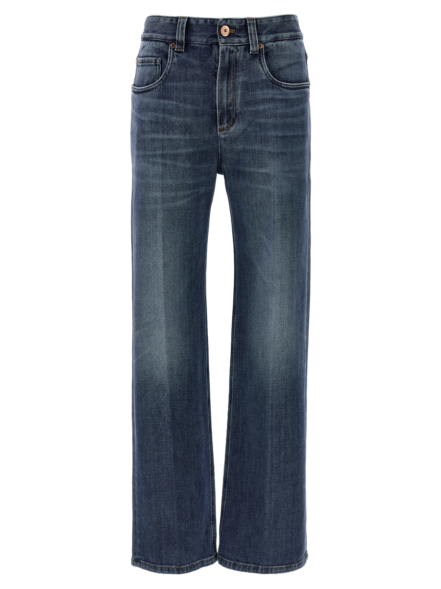 Brunello Cucinelli 99% cotton jeans in blue