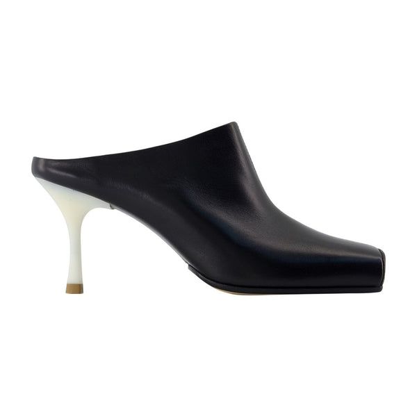 MM6 Maison Margiela lambskin mule in black