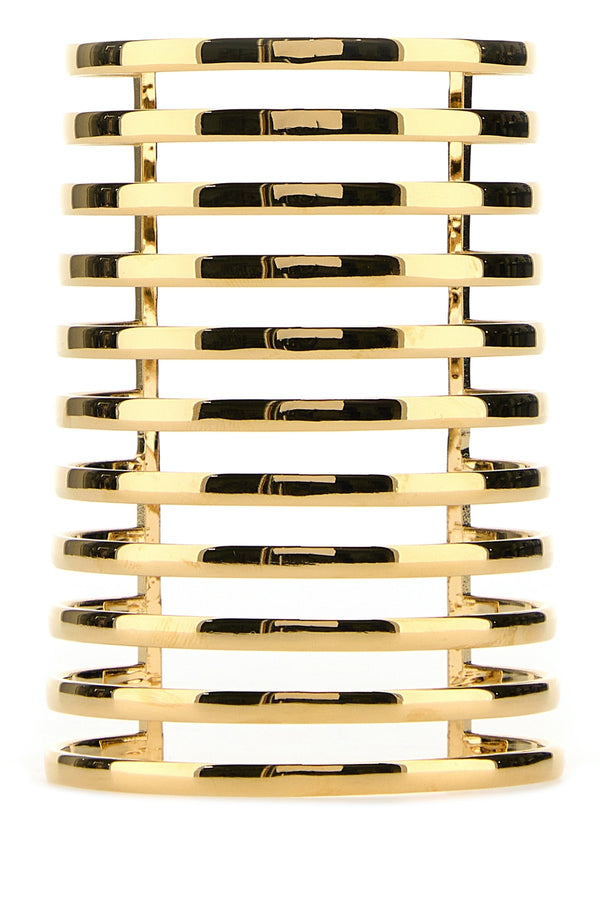 Amina Muaddi Goldbase Gold-plated metal bracelet in gold