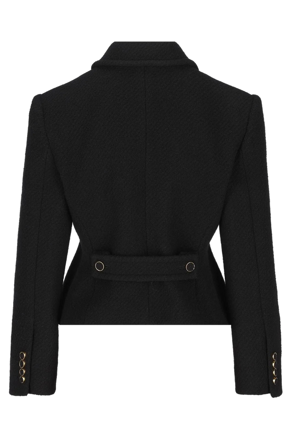 Chloé Wool bouclé blazer in black