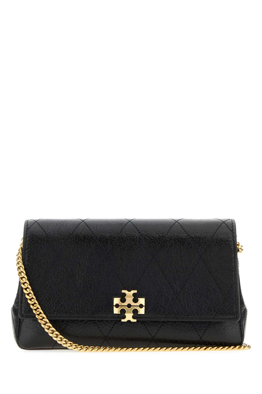 Black Leather Charlie Crossbody Bag Portafogli