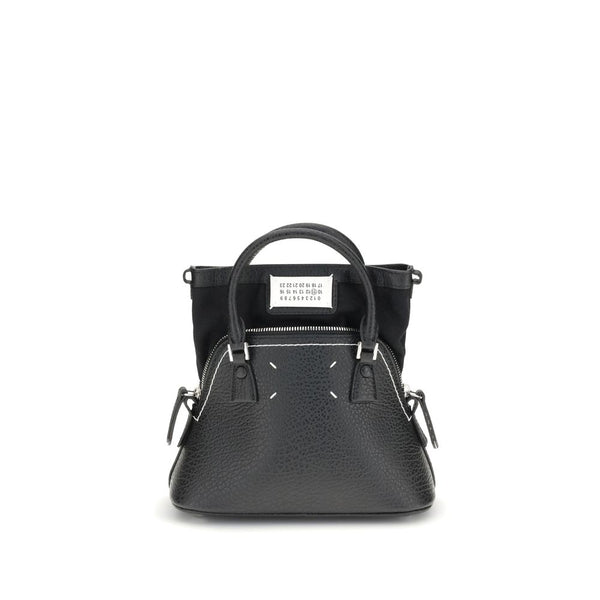 Maison Margiela 100% Calf Leather Bos Taurus shoulder bag in black