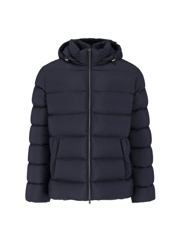 Herno 100% Polyamide down jacket in black