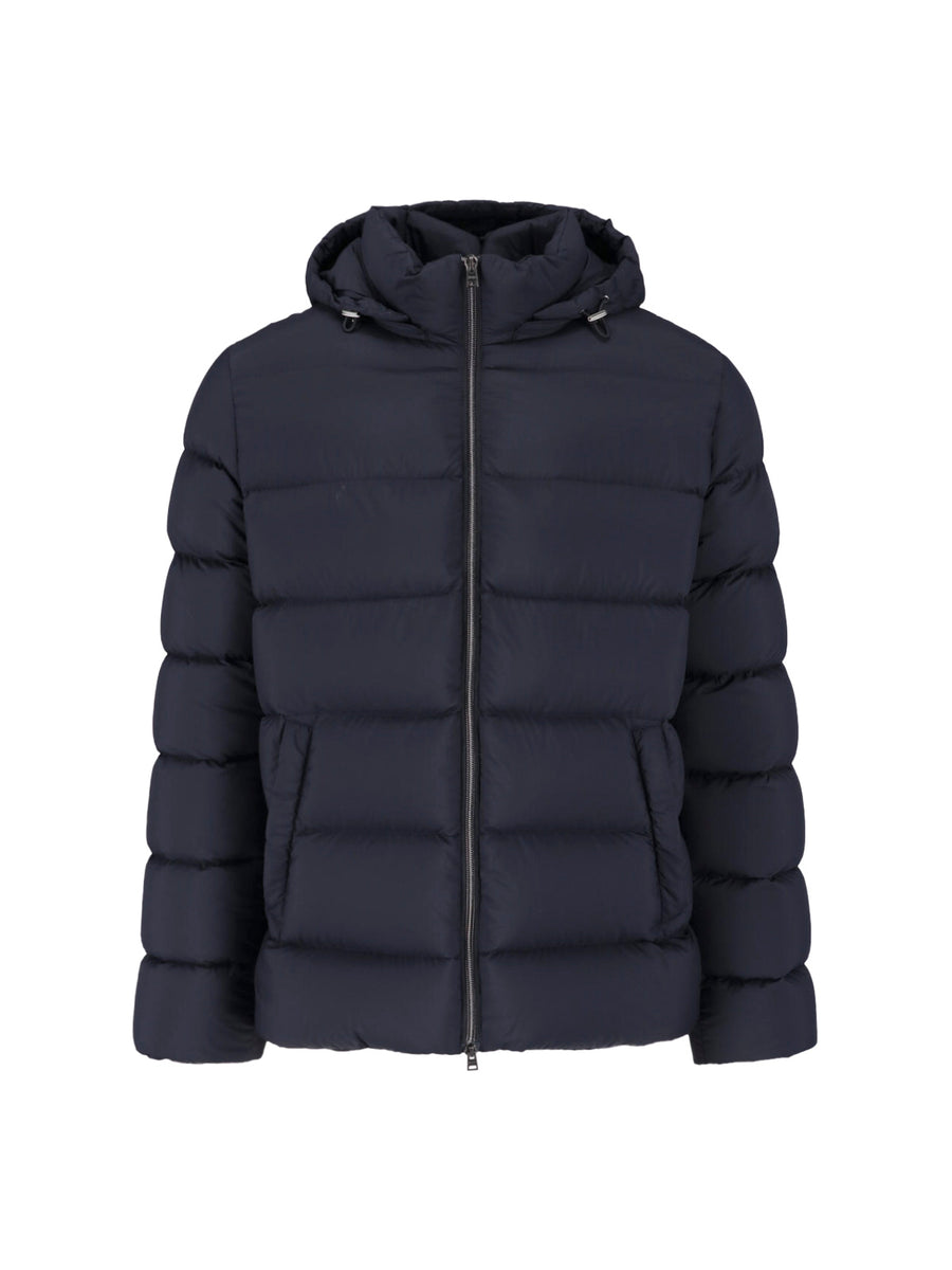 Herno 100% Polyamide down jacket in black