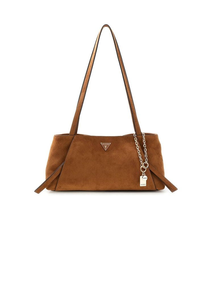 Guess Suede shoulder bag in bronze