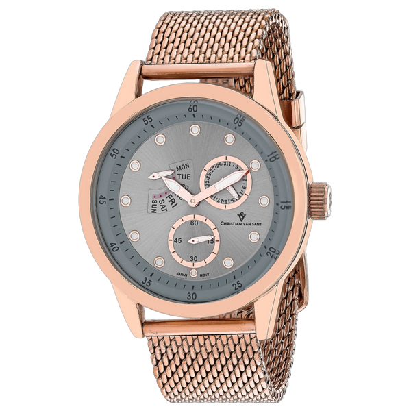 Christian Van Sant Stainless steel case watch in silver