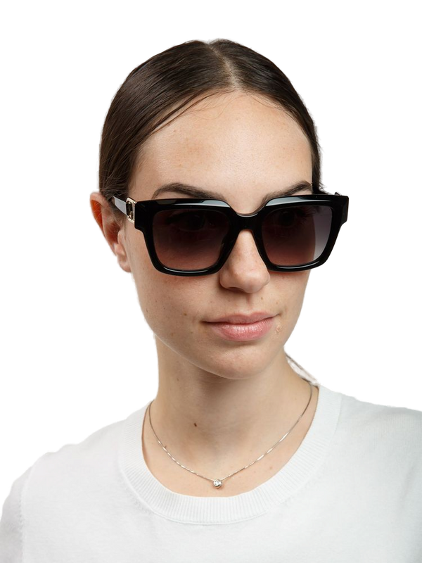 Furla SFU981 Acetate; CR39 Polyester lenses sunglasses in black