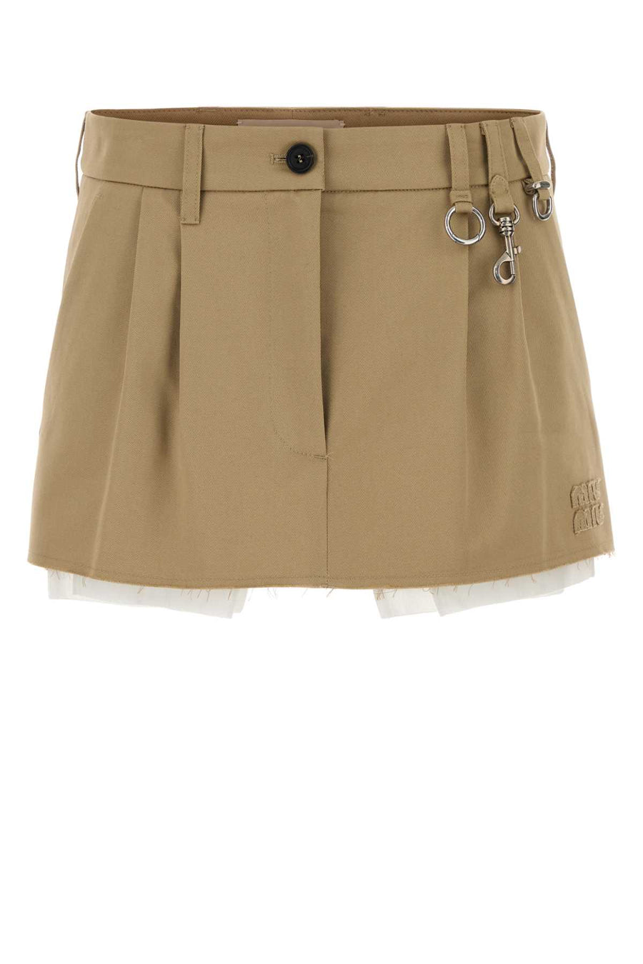 Miu Miu 100% Cotton skirt in beige
