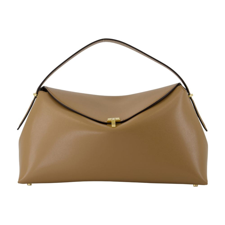 Toteme Cowhide top handle bag in brown
