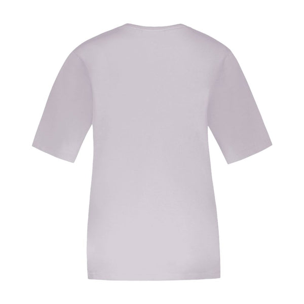 Maison Kitsune cotton t-shirt in purple