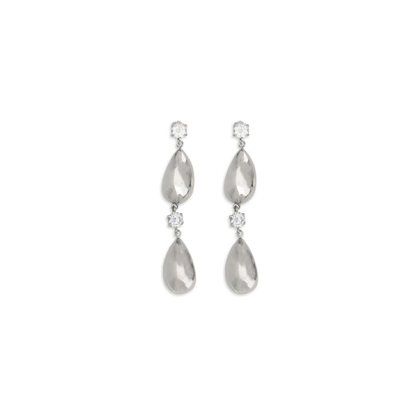 Silver Brass Earrings