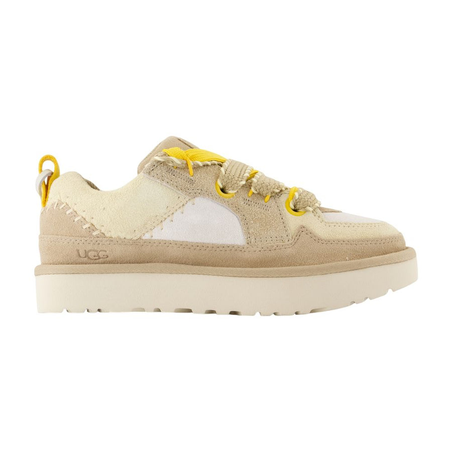 UGG Lambskin sneaker in beige