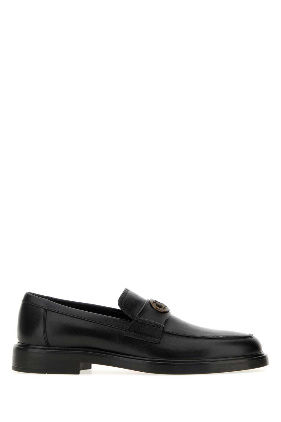 Black Leather Pembroke Loafers Mocassini