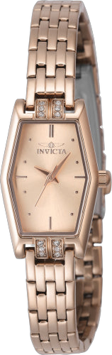 Invicta Stainless steel case and bracelet watch in rose gold