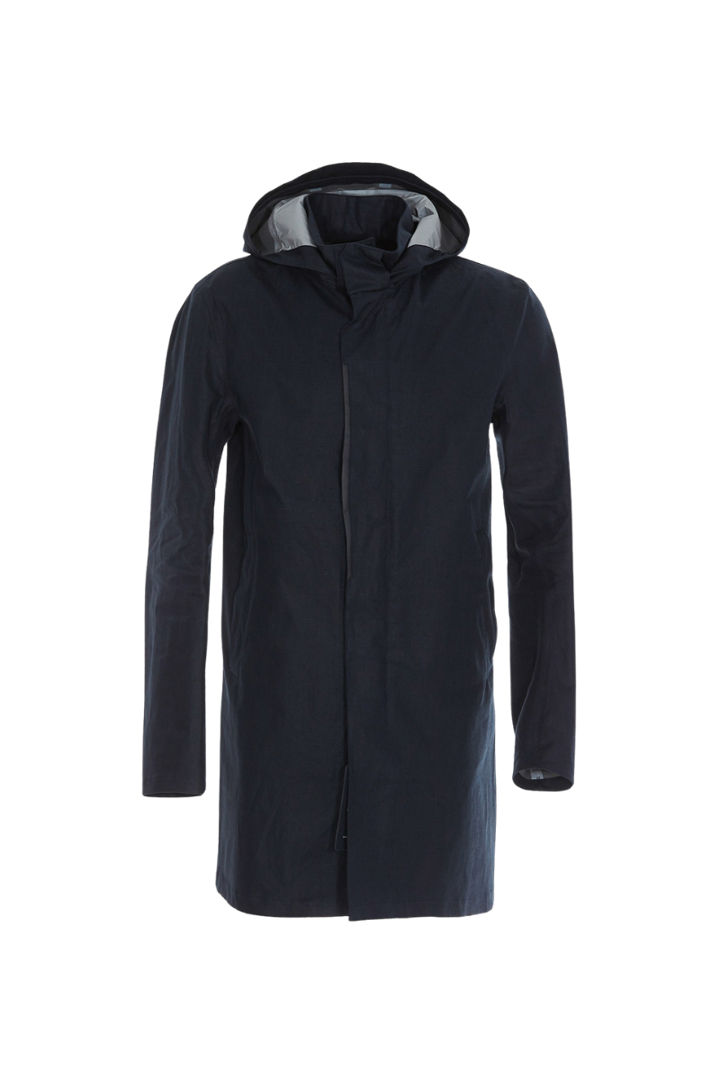 Herno 100% Linen coat in navy