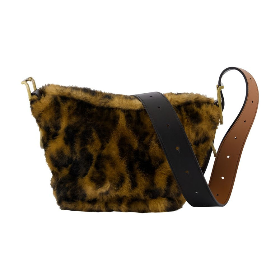 Zadig & Voltaire Faux fur crossbody bag in brown
