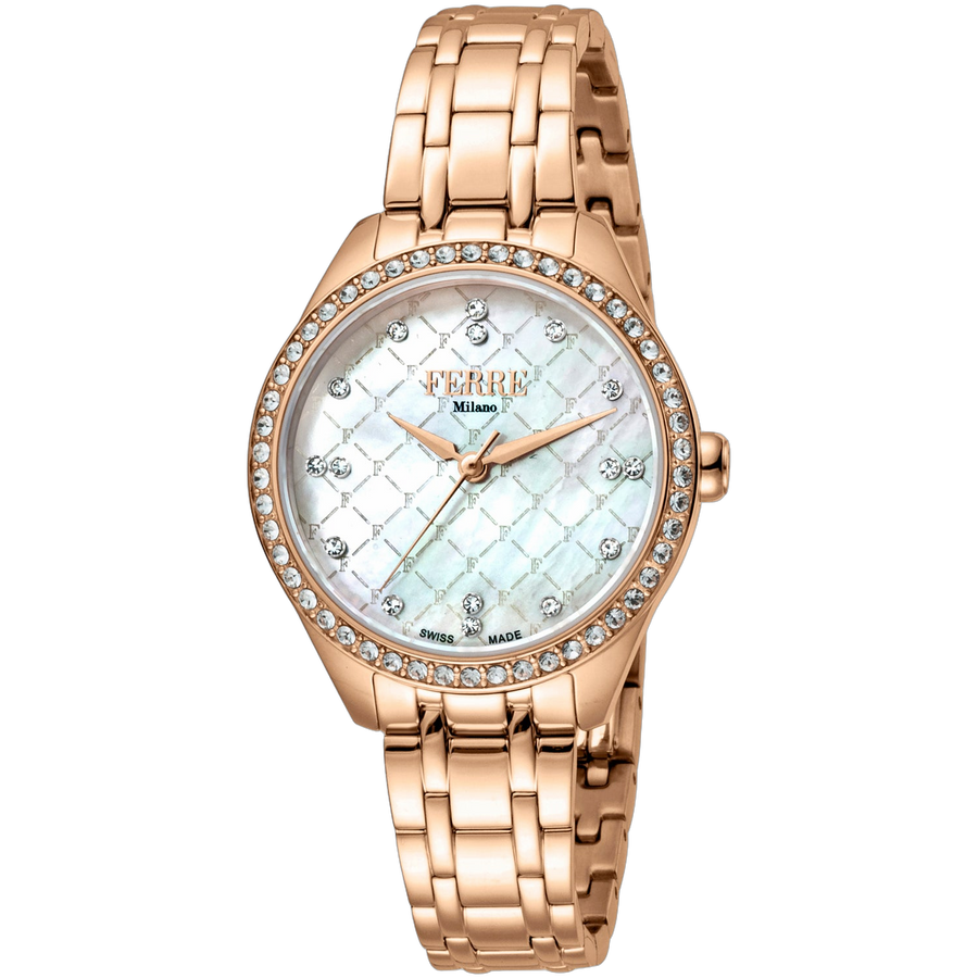 Ferre Milano Stainless steel case watch in rose gold