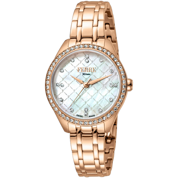Ferre Milano Stainless steel case watch in rose gold