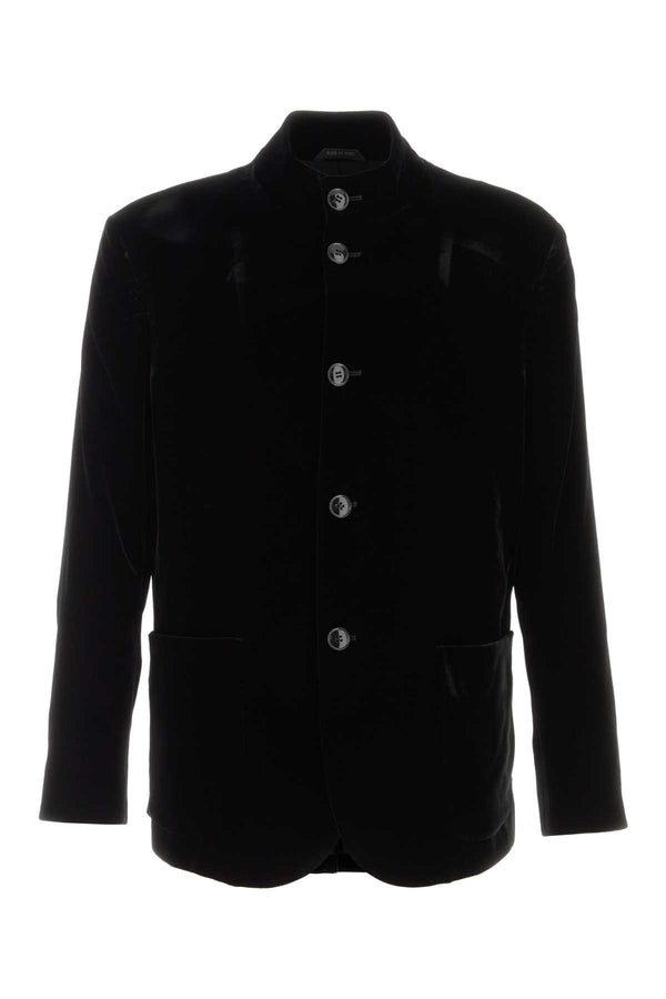 Black Velvet Blazer Nero Giacche E Gilet