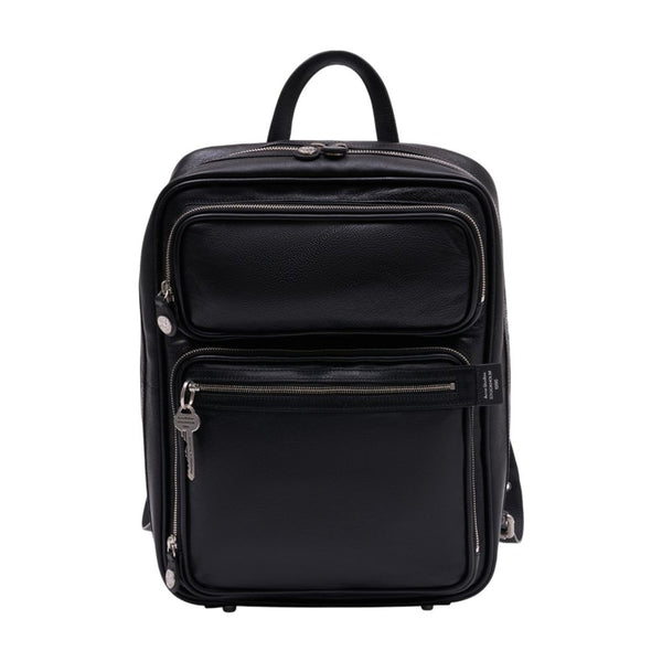 Acne Studios calfskin backpack in black