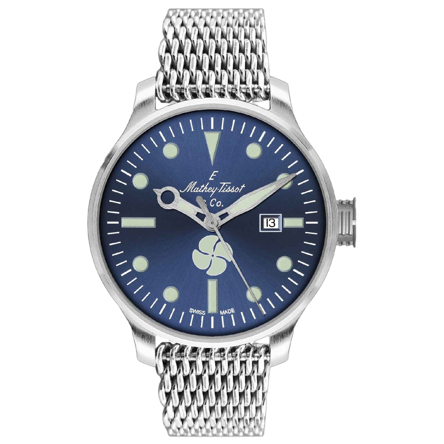 Mathey Tissot Mens Elica Blue Watch