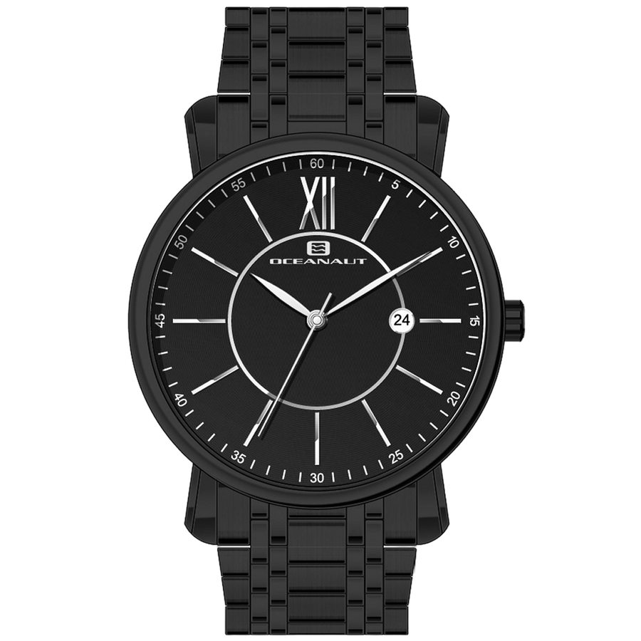 Oceanaut Stainless steel case watch in black