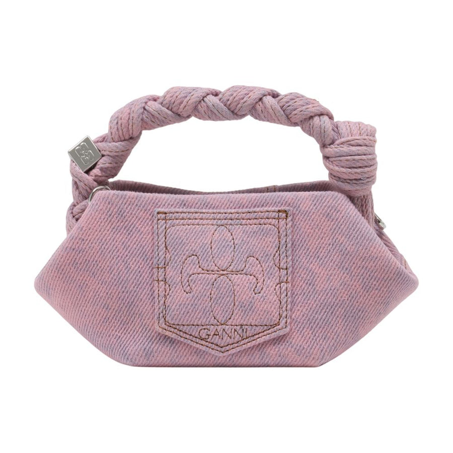 Ganni Cotton mini bag in pink