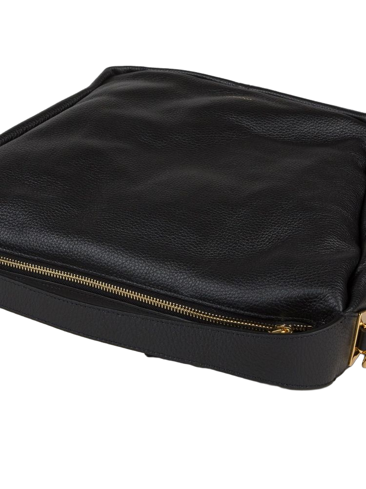 Coccinelle 100% Cow Leather shoulder bag in black