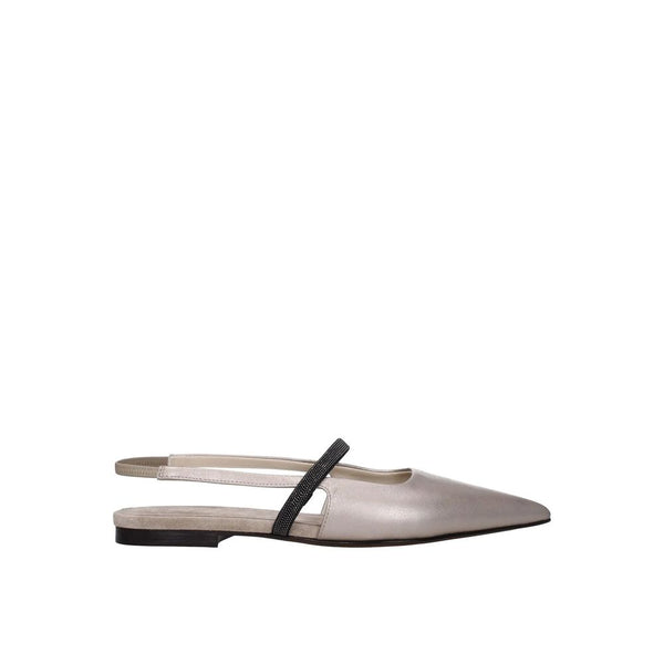 Brunello Cucinelli 100% Leather – Inner: 100% Leather – Insole: 100% Leather – Sole: 100% Leather flat in beige