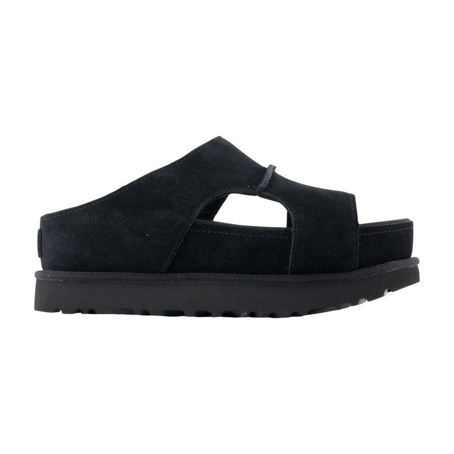 UGG calfskin sandals in black