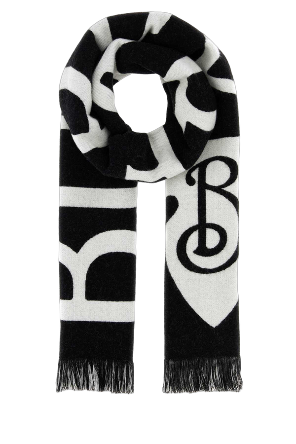 Burberry 100% Wool scarf in black