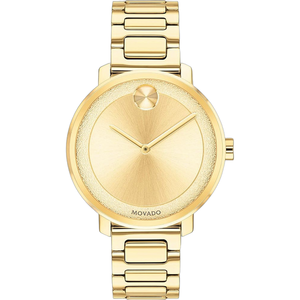 Movado Stainless steel watch in gold
