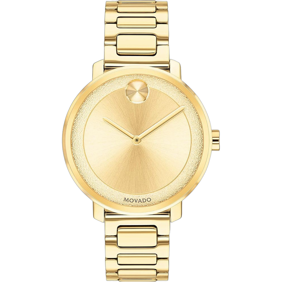 Movado Stainless steel watch in gold