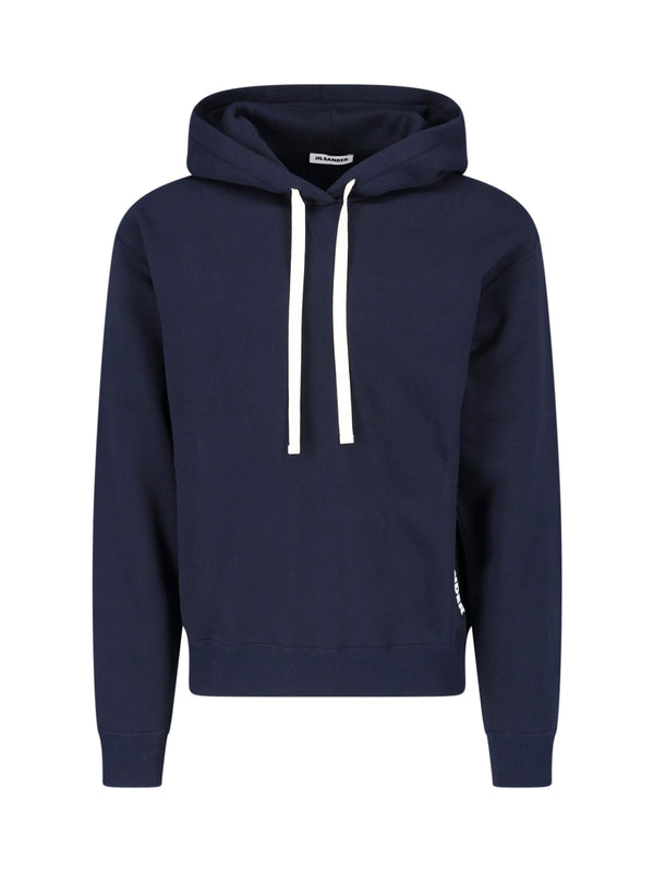 Jil Sander 100% Cotton hoodie in navy