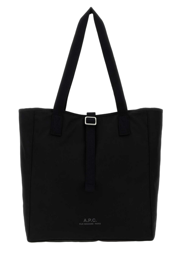 A.P.C. Archive Exterior: 100% Polyester tote bag in black