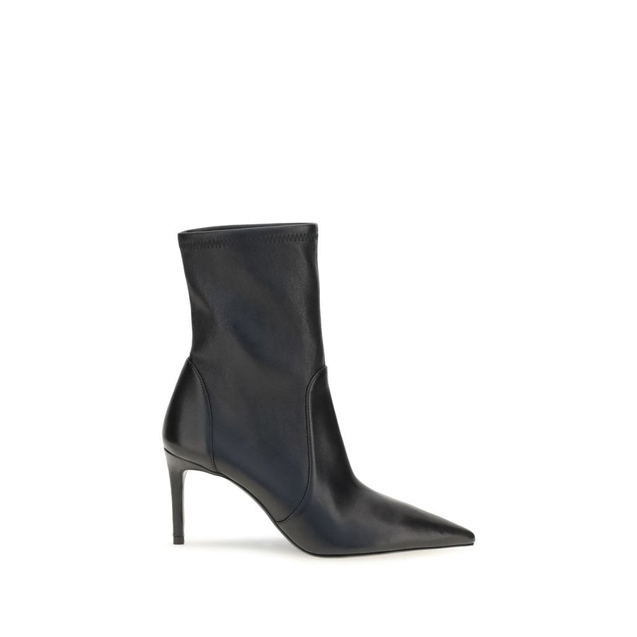 Stuart Weitzman 100% Calf Leather Bos Taurus ankle boot in black