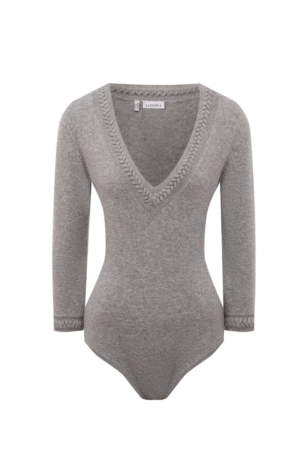La Perla 68% Wool bodysuit in gray