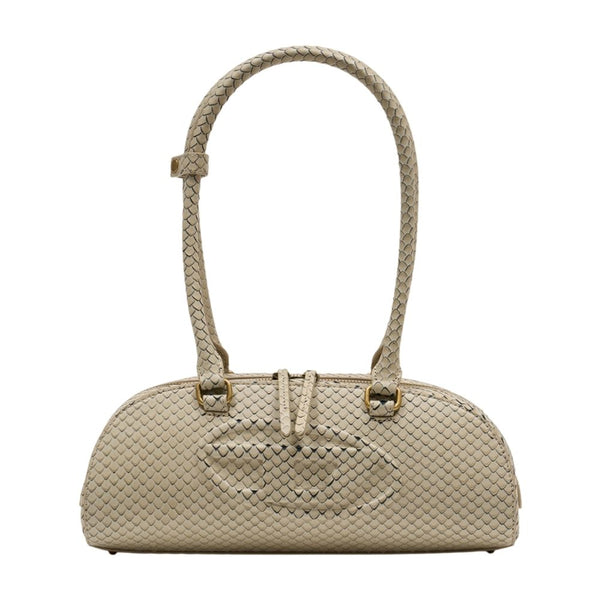 Diesel cowhide shoulder bag in beige