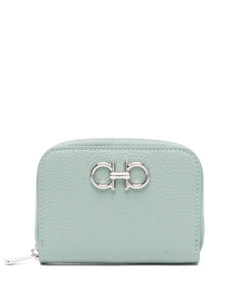 Ferragamo Leather wallet in green