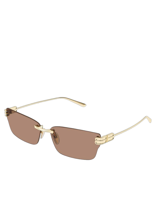 Balenciaga BB0487S Metal frame sunglasses in gold