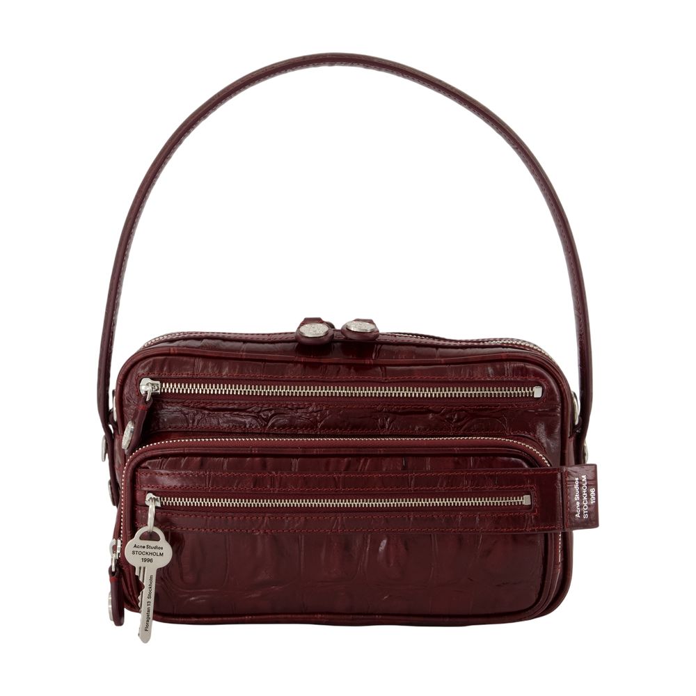 Acne Studios Shoulder Bag — Burgundy