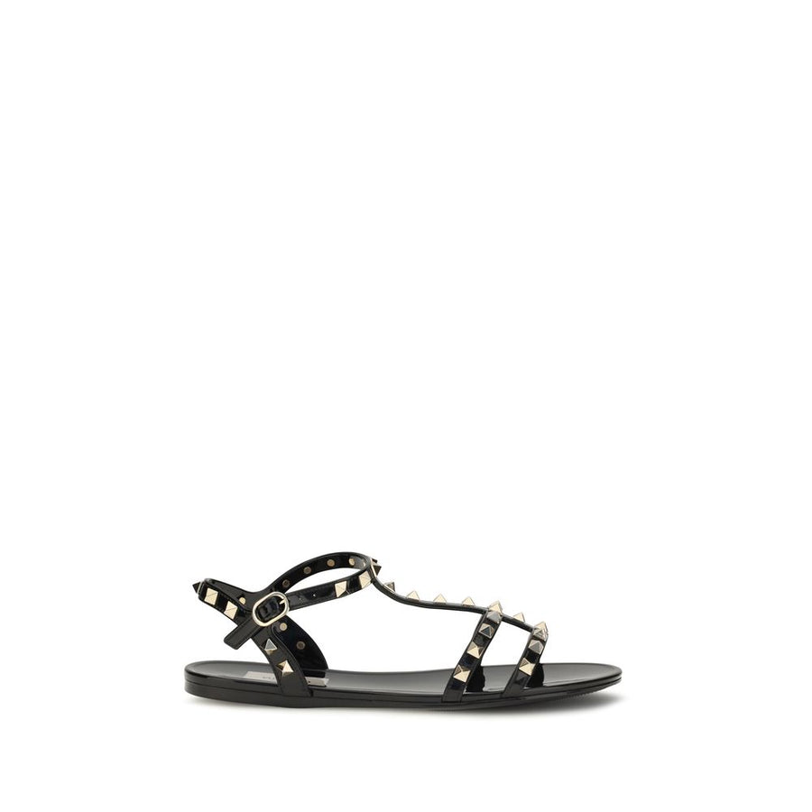 Valentino Garavani 100% Rubber sandal in black