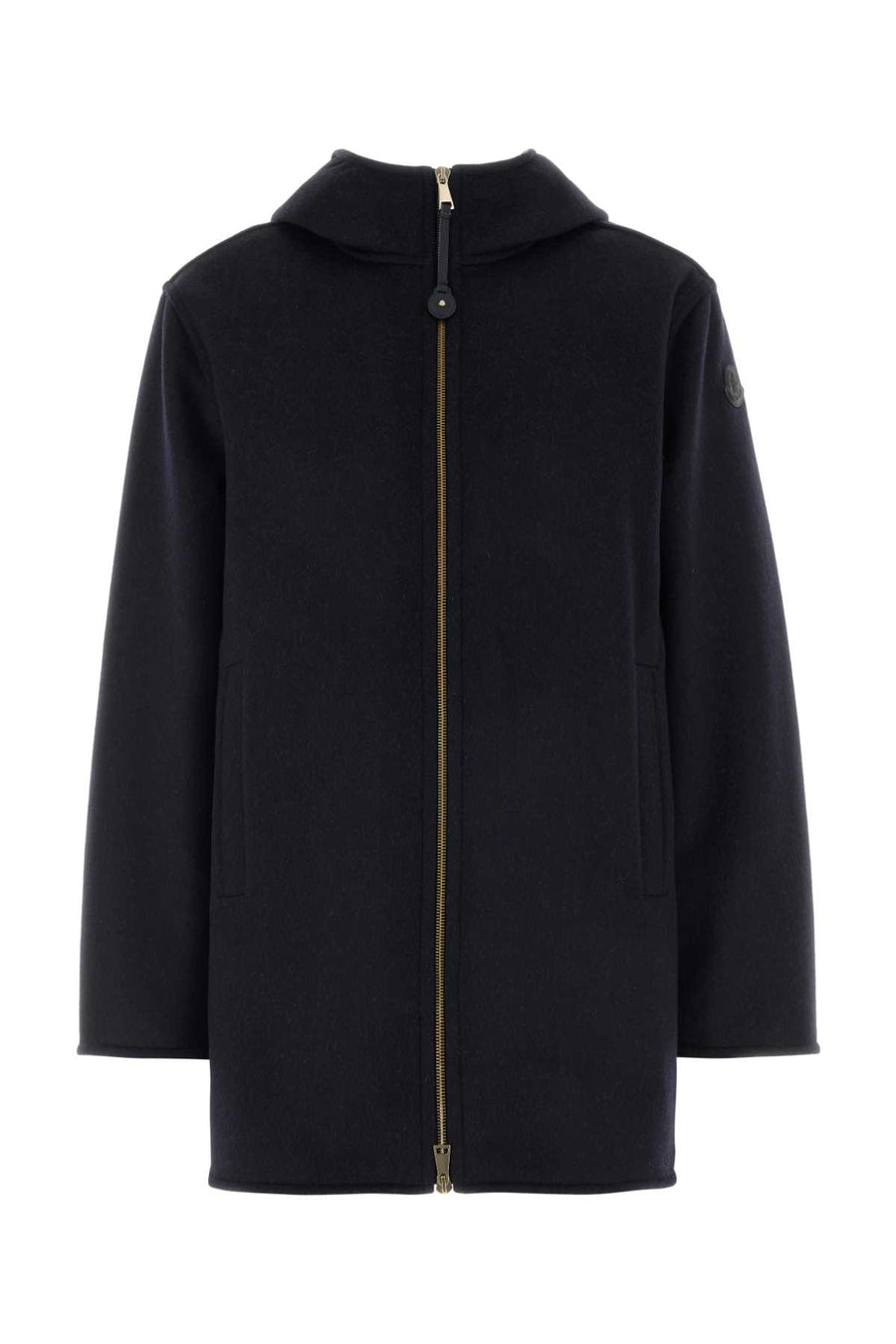 Moncler Jacket Exterior 1: 90% Virgin wool 10% Cashmere down jacket in navy