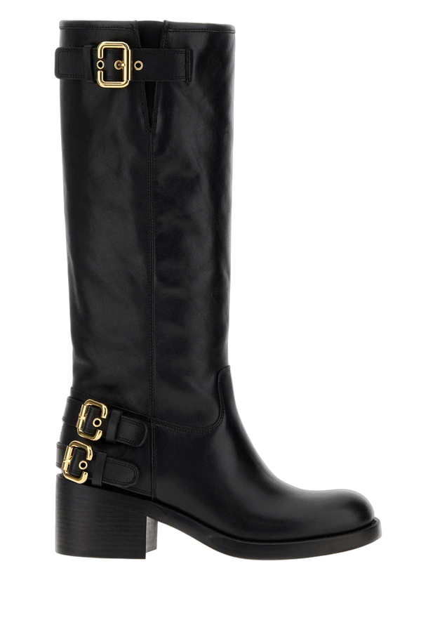 Chloé Exterior: 10% Leather boot in black