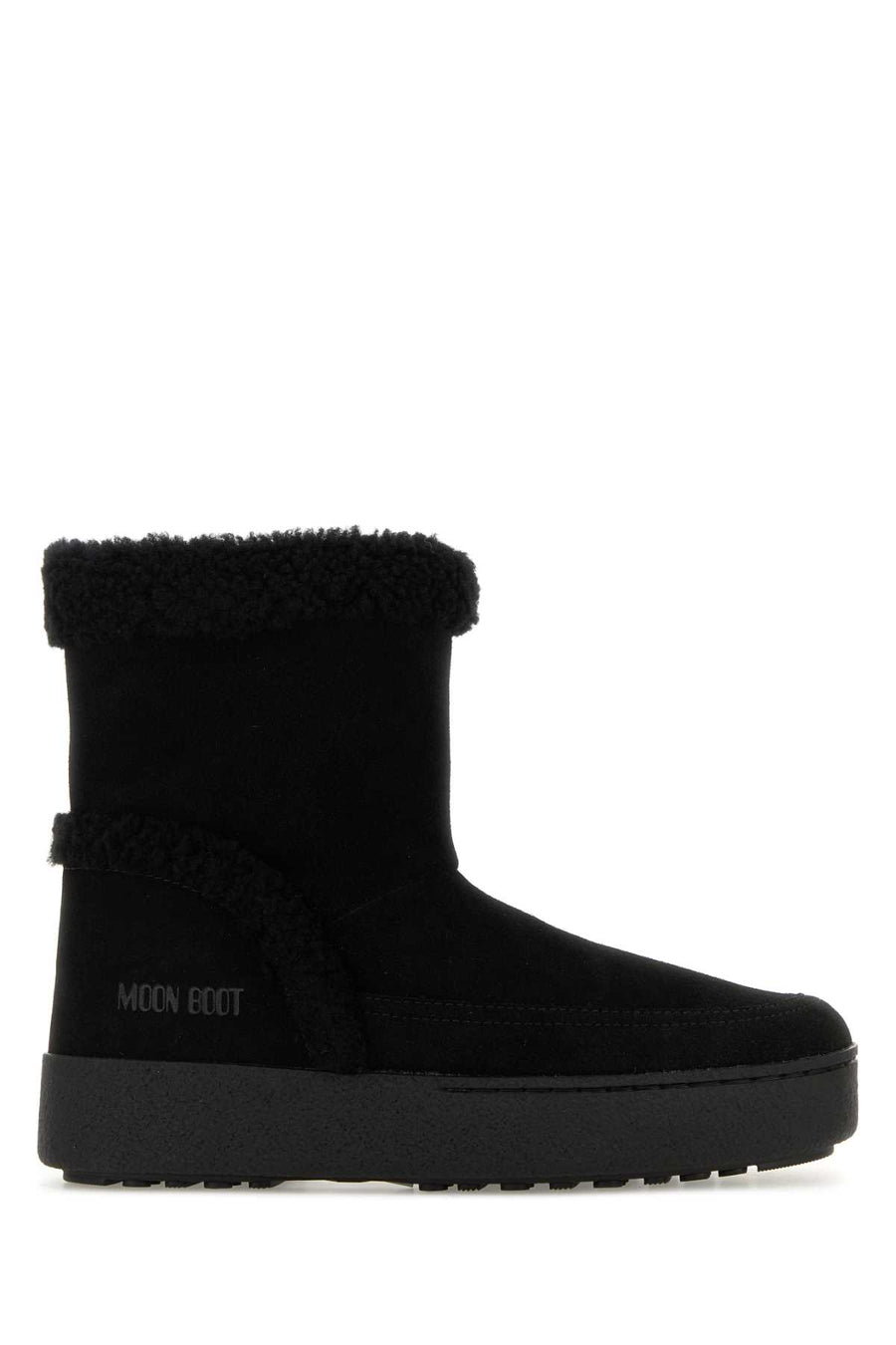 Black Suede Ltrack Tina Ankle Boots Stivali