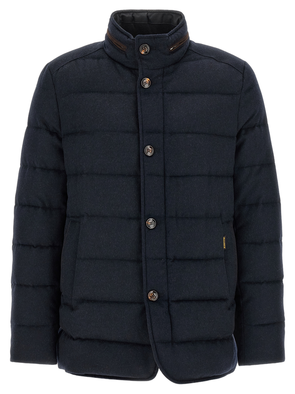 Moorer 90% wool down jacket in navy