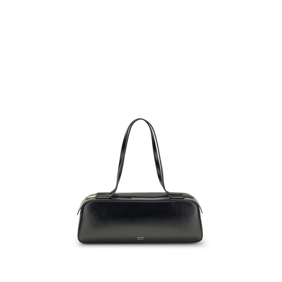 Khaite 100% Calf Leather Bos Taurus shoulder bag in black