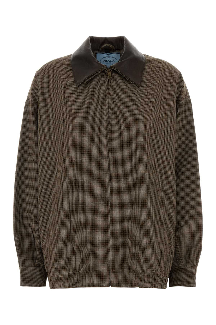 Embroidered Wool Jacket Tabacco Exterior: Virgin Giubbini