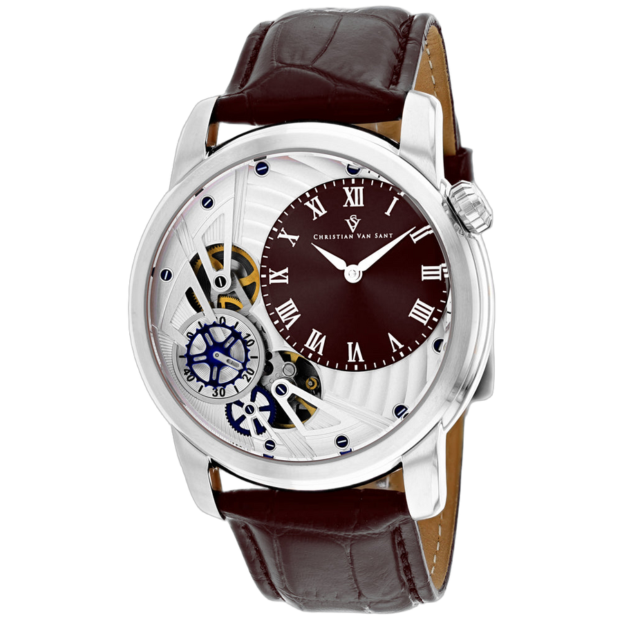 Christian Van Sant Stainless steel case watch in brown
