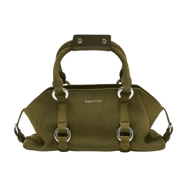 Alexander McQueen Calfskin top handle bag in green